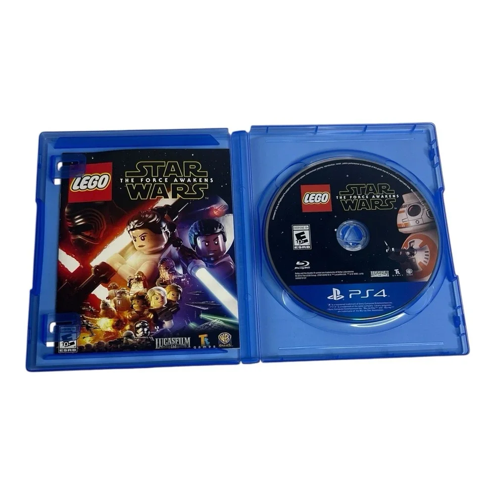 Sony PlayStation 4 PS4 Lego Worlds & Star Wars Force Video Game Bundle Lot CIB